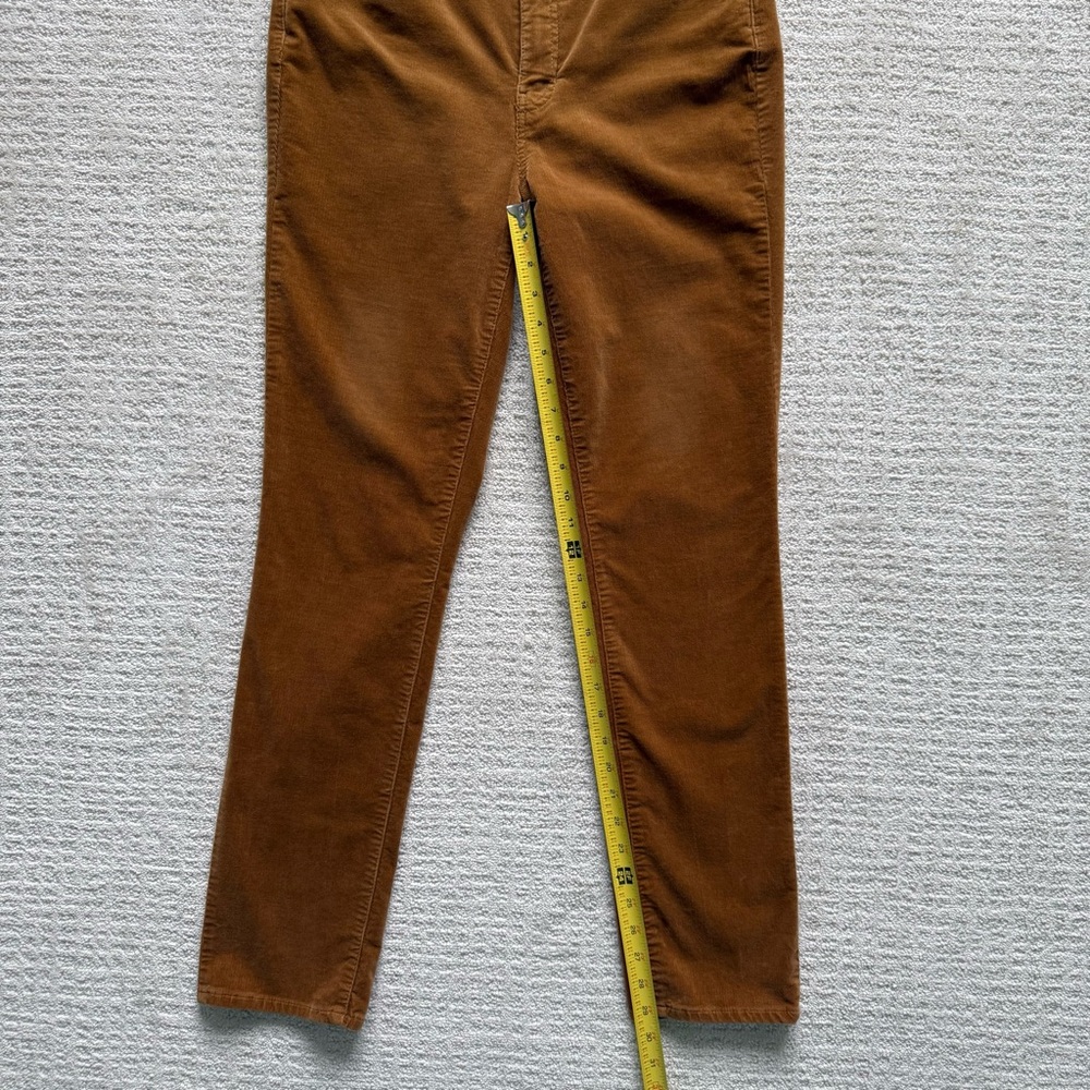 TALBOTS | Caramel Corduroy Straight Leg Pants Sz 6 - Picture 5 of 7